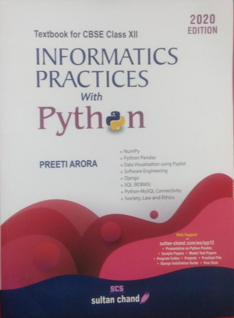 Informatics Practices with Python Class-12 | SCS Sultan Chand | BabajiBook